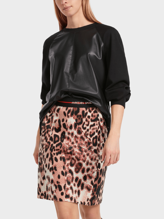 Marc-Cain-Sports-Raglan-Sweatshirt-With-Fun-Leather VS 44.08 J06 COL 900-of-baslow