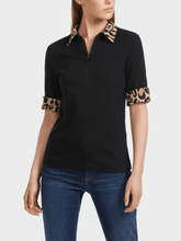 Marc Cain Sports Tops Marc Cain Sports Black Polo Top With Zip VS 53.02 J55 COL 900 izzi-of-baslow