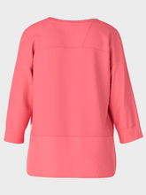 Marc Cain Sports Tops Marc Cain Sports Layered Blouse In Light Neon Red WS 55.10 J67 COL 238 izzi-of-baslow