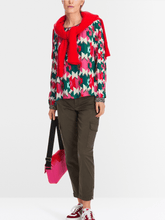 Marc Cain Sports Tops Marc Cain Sports Patterned Raglan Blouse XS 51.09 W18 Col 244 izzi-of-baslow