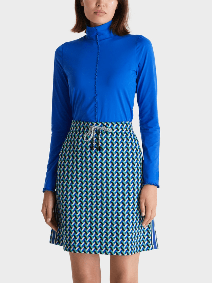 Marc-Cain-Sports-Polo-Neck-Top-In-Bright-Royal-Blue VS 48.27 J18 COL 365 izzi-of-baslow