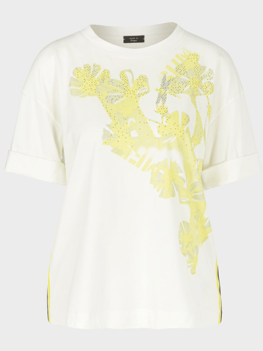 Marc Cain Sports T Printed Polo Necked Top TS 48.35 J10 COL 623 main image 0
