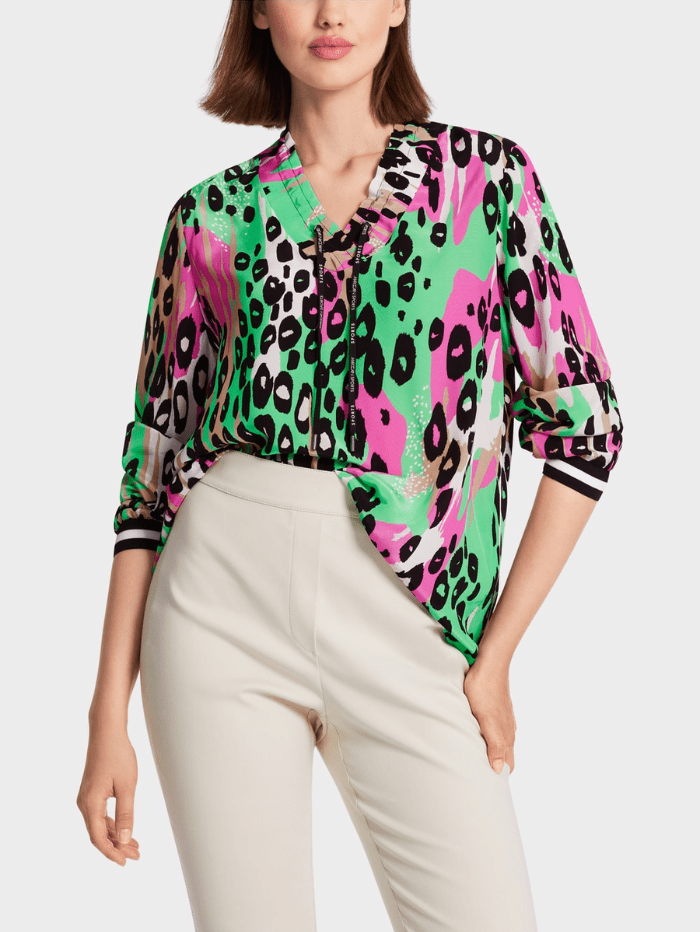 Marc-Cain-Sports-Printed-Viscose-Blouse WS 51.08 W05 COL 543 izzi-of-baslow