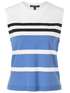 Marc-Cain-Sports-Striped-Sleeveless-Top-In-Bright-Azure-WS 61.09 M35 COL 363 izzi-of-baslow