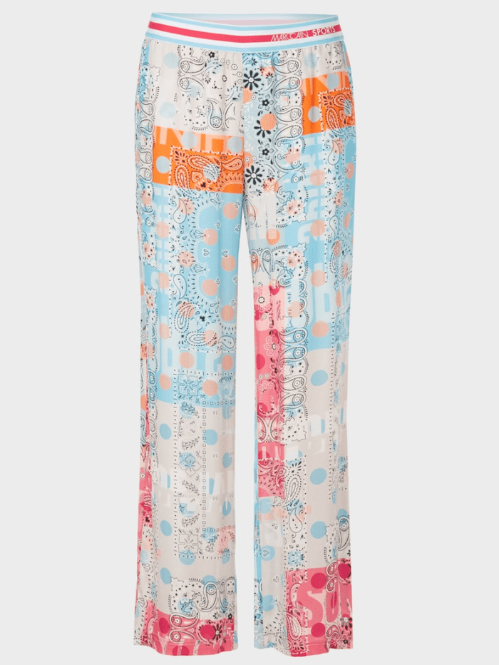 Marc Cain Sports Trousers 1 Marc Cain Sports WELBY Patterned Trousers WS 81.58 W07 COL 238 izzi-of-baslow