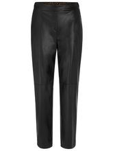 Marc Cain Sports Women's RANCHI Black Faux Leather Trousers ZS