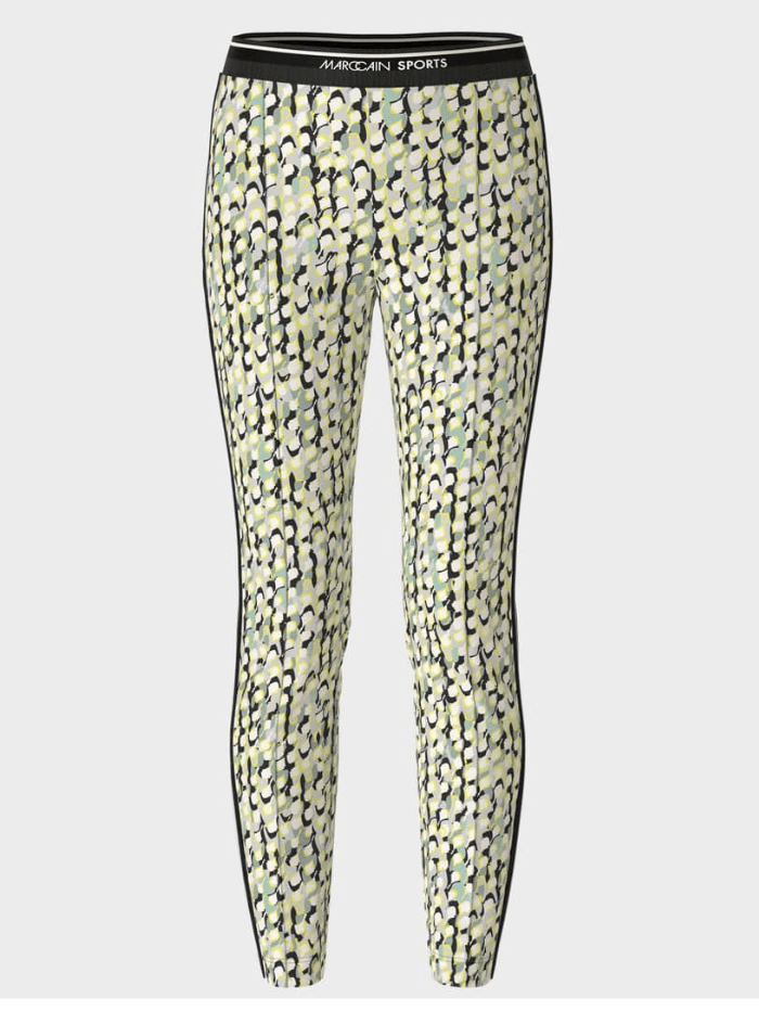 Marc-Cain-Sports-SOFIA-Printed-Trousers-In-Soft-Sage-WS 81.27 J19 Col 509 izzi-of-baslow