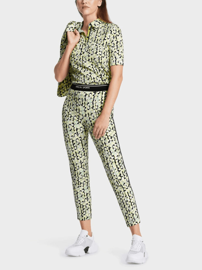 Marc-Cain-Sports-SOFIA-Printed-Trousers-In-Soft-Sage-WS 81.27 J19 Col 509 izzi-of-baslow