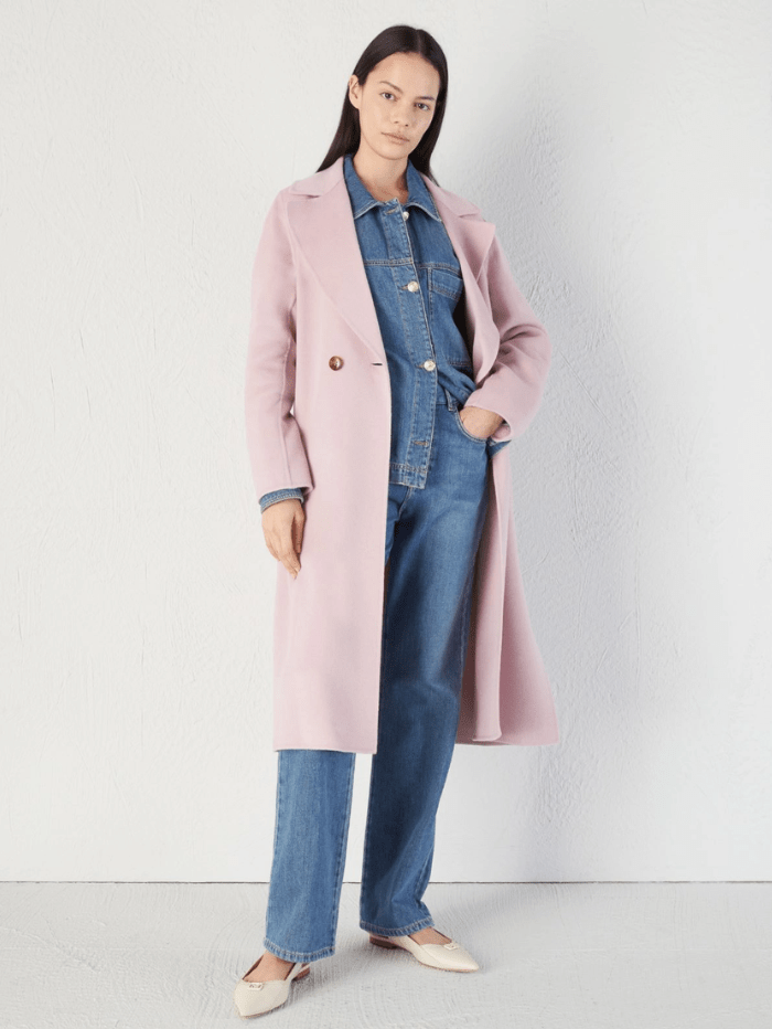 Marella-IGINO-Long-Double-Breasted-Coat-In-Pink 24130110212 Col 002 Col 002 izzi-of-baslow