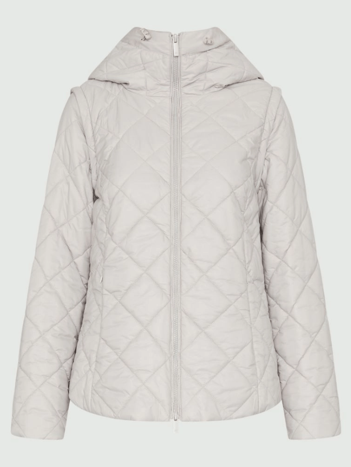 Marella Coats and Jackets Marella Maiorca Hooded Quilted Jacket In Natural 23348694392 Col 001 izzi-of-baslow