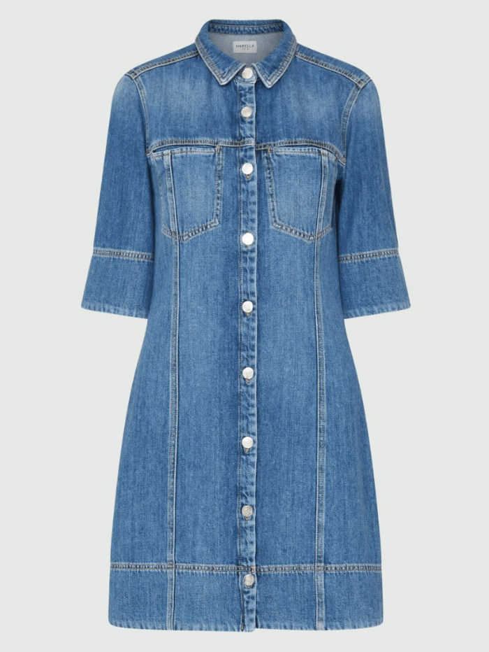 Marella-CABINA-Denim-Mini-Dress 24132210542 Col 001 izzi-of-baslow