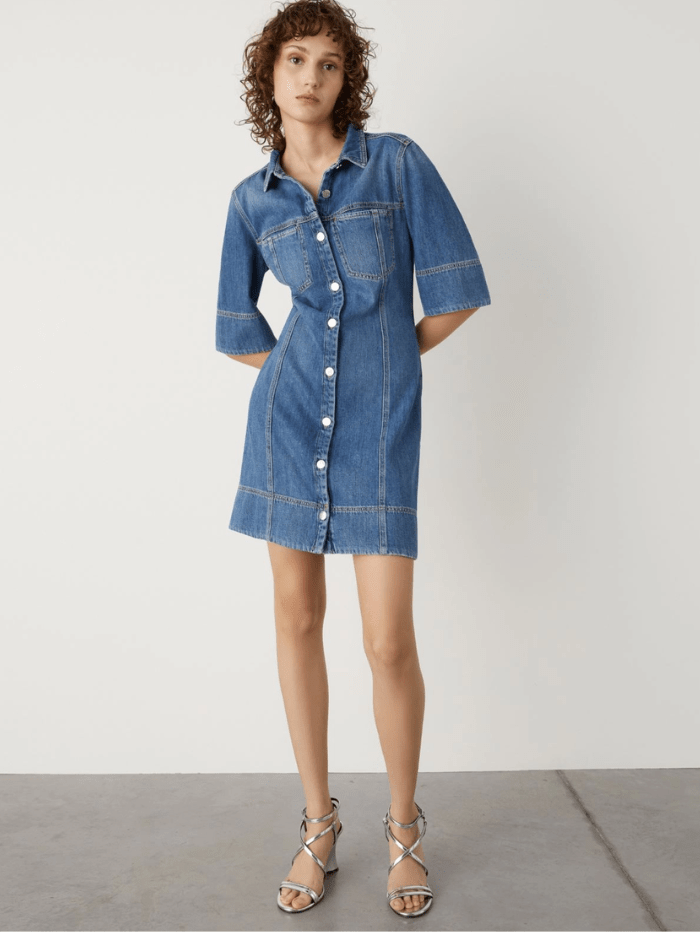 Marella-CABINA-Denim-Mini-Dress 24132210542 Col 001 izzi-of-baslow