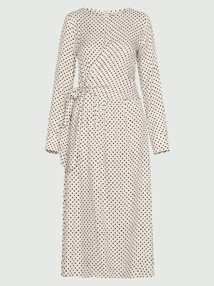 Marella-ROBINIA-polka-dot-Patterned-Twill-Midi-Dress 24132211412 Col 001 izzi-of-baslow