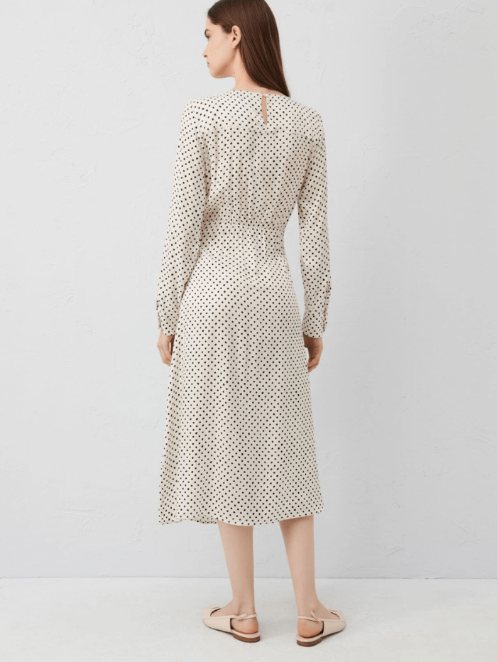 Marella-ROBINIA-polka-dot-Patterned-Twill-Midi-Dress 24132211412 Col 001 izzi-of-baslow