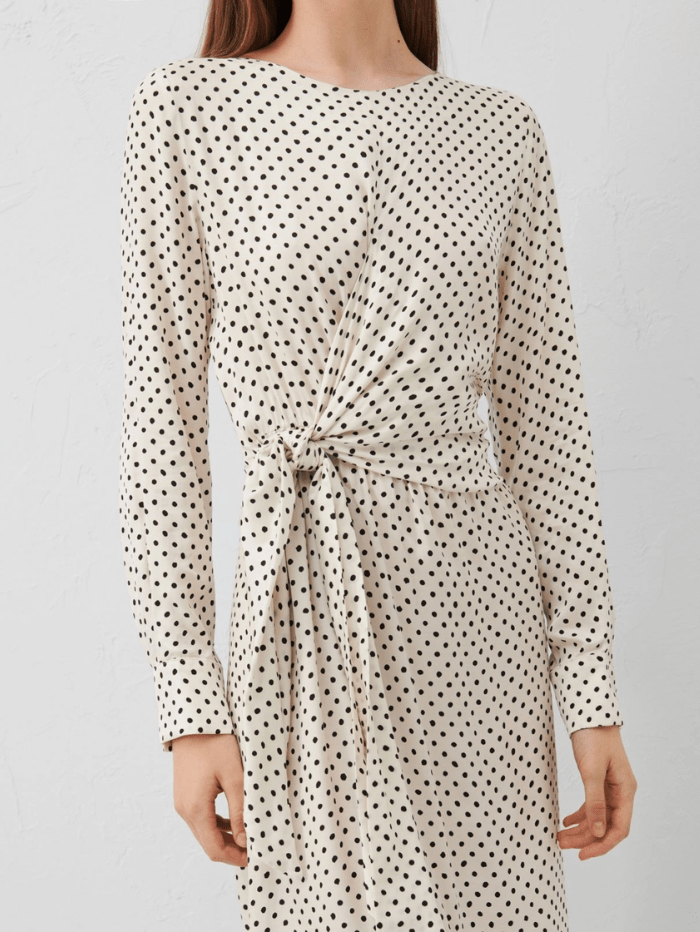 Marella-ROBINIA-polka-dot-Patterned-Twill-Midi-Dress 24132211412 Col 001 izzi-of-baslow