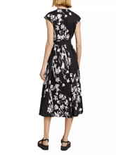 Marella Dresses Marella TAXI Black Floral Midi Wrap Dress 24132213322 Col 002 izzi-of-baslow