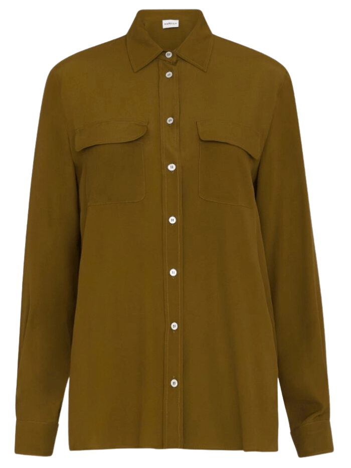 Marella-Uvetta-Olive-Shirt-With-Silk 23311606382 Col 008 izzi-of-baslow