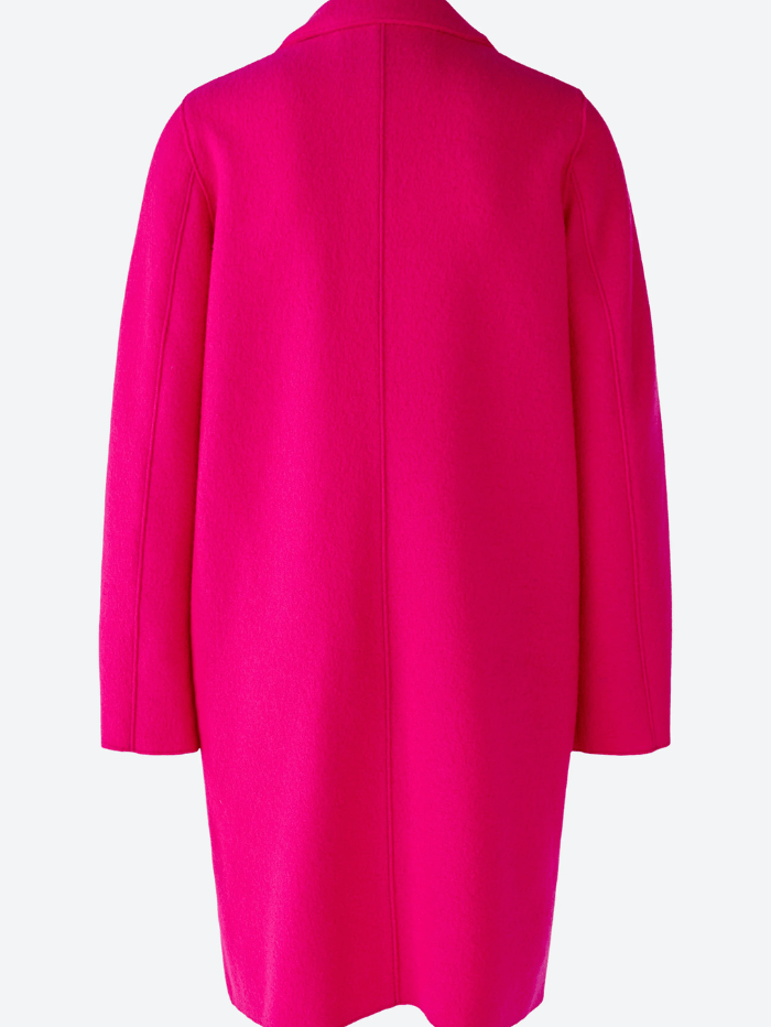 Oui-Mayson-Boiled-Wool-Coat-Pure-New-Wool-in-Pink 79918 Col 3394-of-baslow