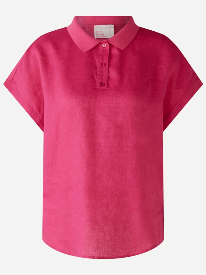 Oui-Linen-Blouse-With-Linen-Cotton-Patch-In-Pink-78899-Col-3438