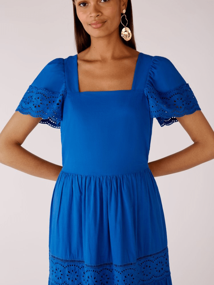 Oui Orange Printed Cotton Dress 78685 281 main image 1