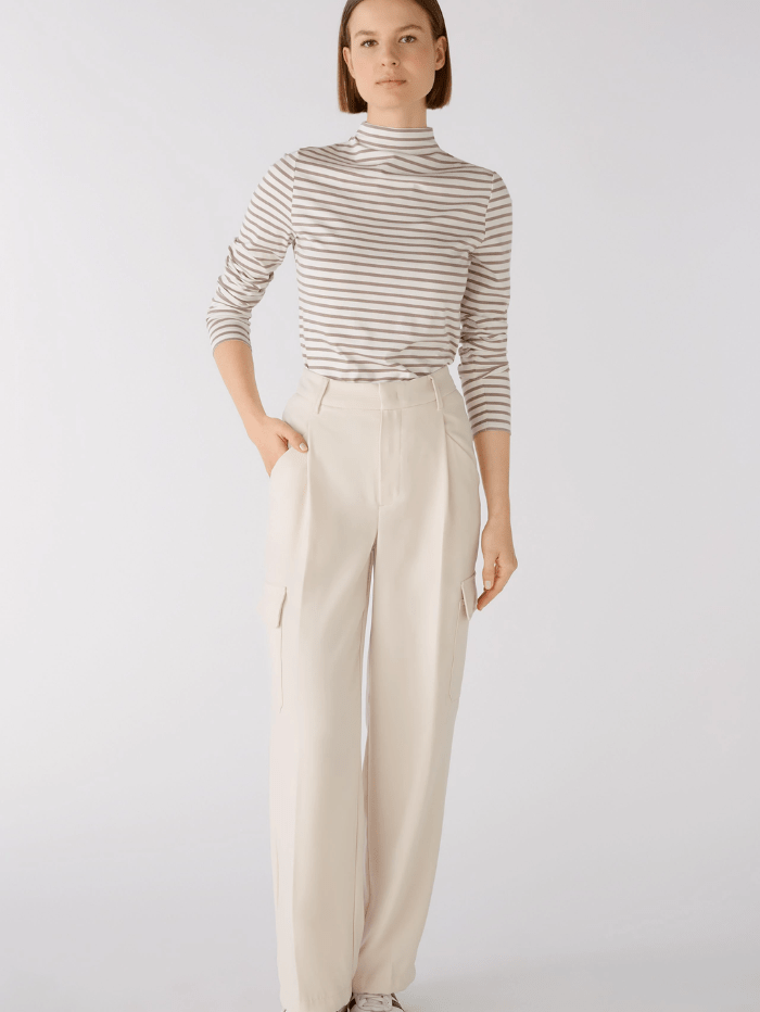 Oui-Long-Sleeved-White-And-Brown-Striped-Knitted-T-Shirt 79534 Col 108-of-baslow