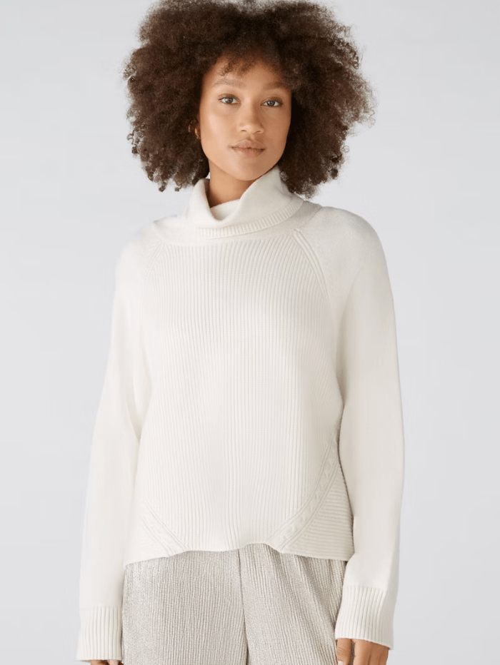 Oui Women's White Blouse With Glitter Stones 93690 Col 1002