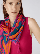Oui-Large-Patterned-Viscose-Scarf-In-Pink-And-Orange-87517-Col-0342-izzi-of-baslow