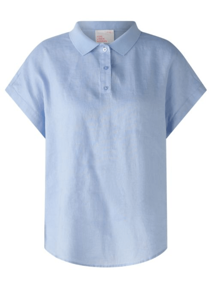 Oui-Linen-Blouse-With-Linen-Cotton-Patch-In-Light-Blue-78899-Col-5180-izzi-of-baslow
