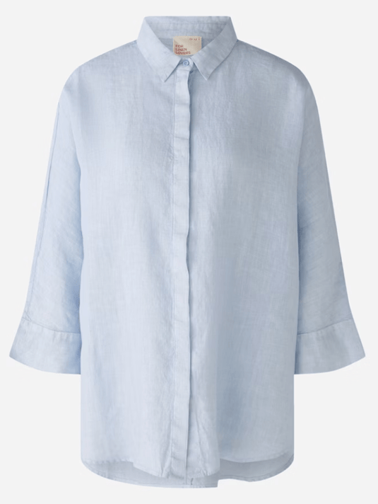 Oui Patterned V Neck Blouse 87599 Col 0105