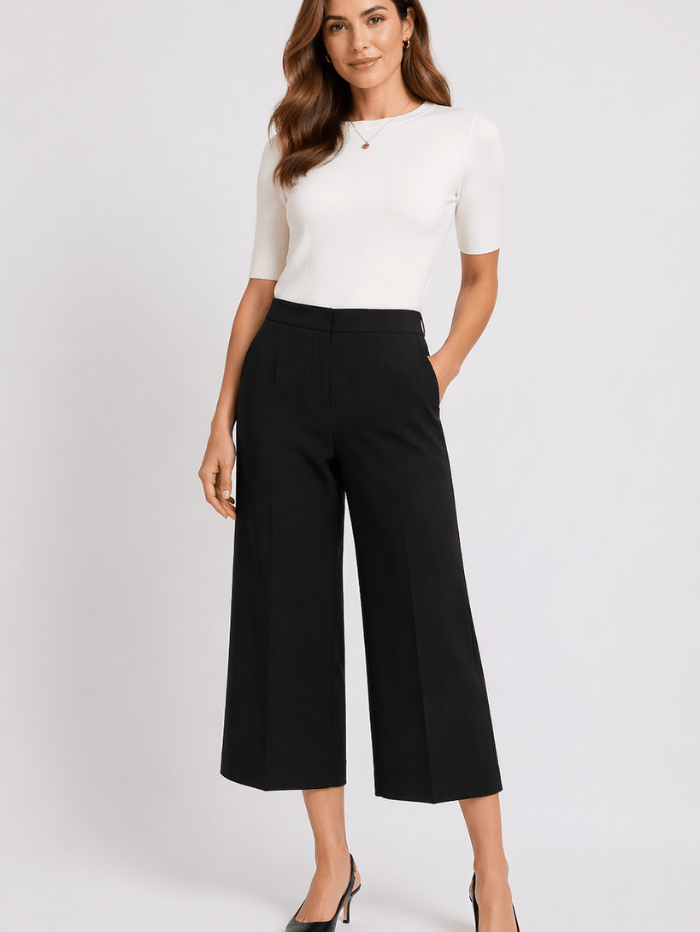 Oui Trousers Oui T Black Trousers/Culottes  71906 1310899 9990 izzi-of-baslow
