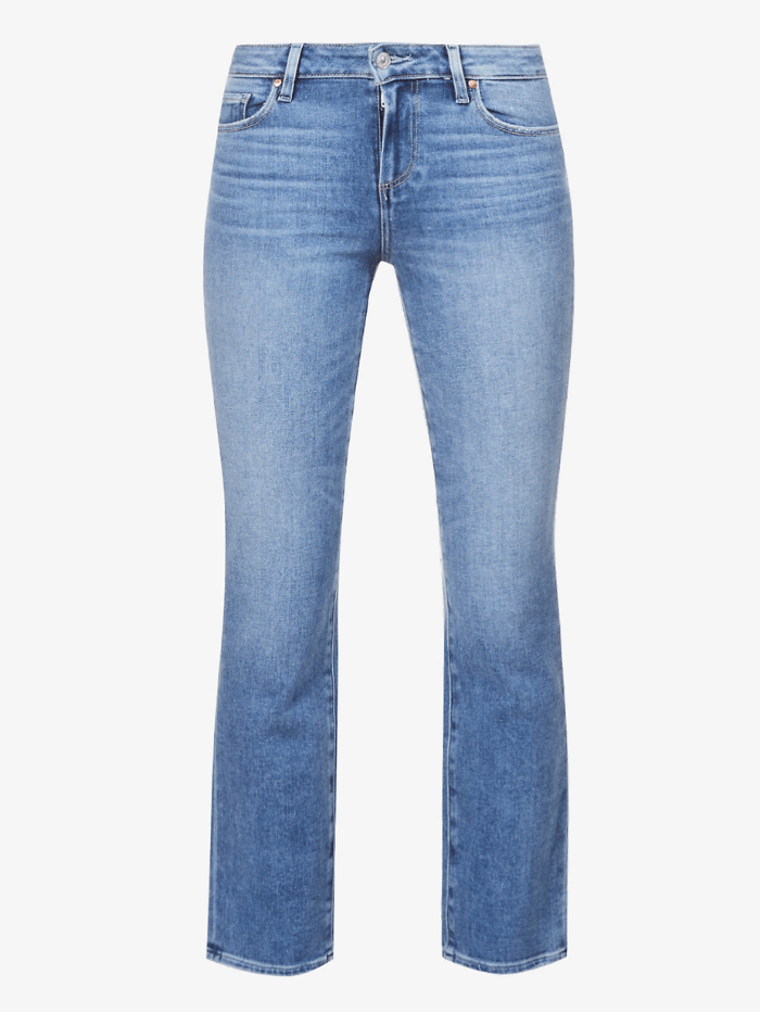 Mid rise cropped 2025 straight leg jeans
