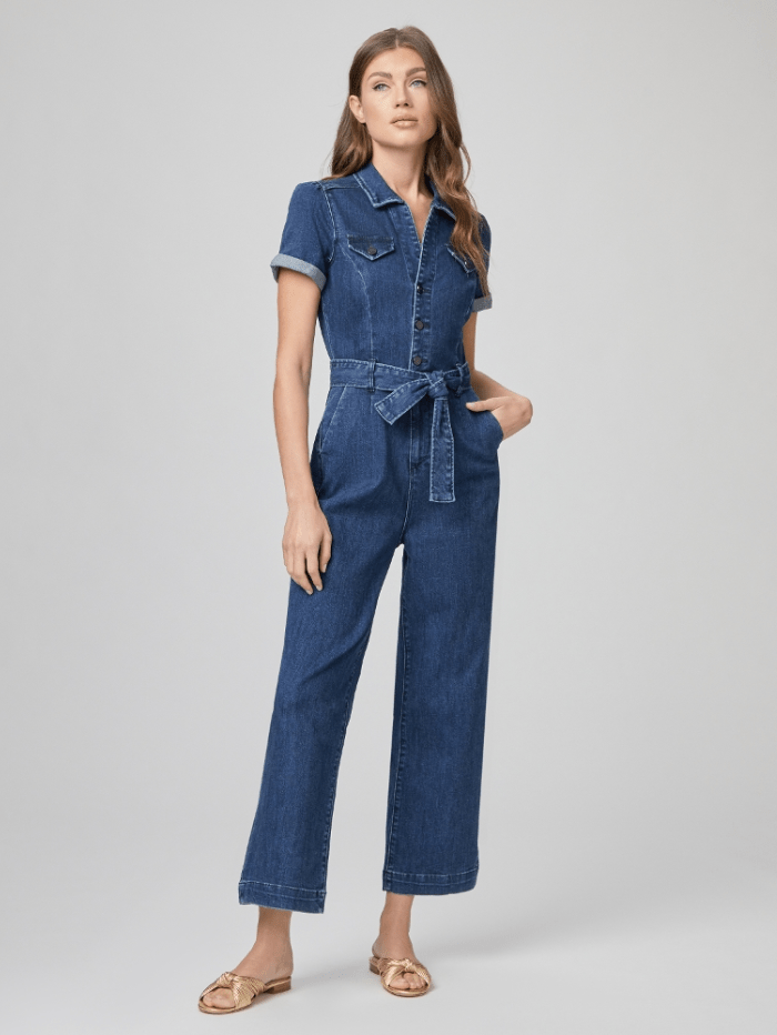 Paige-Anessa-Short-Sleeve-Denim-Jumpsuit-6783F46 1921 izzi-of-baslow