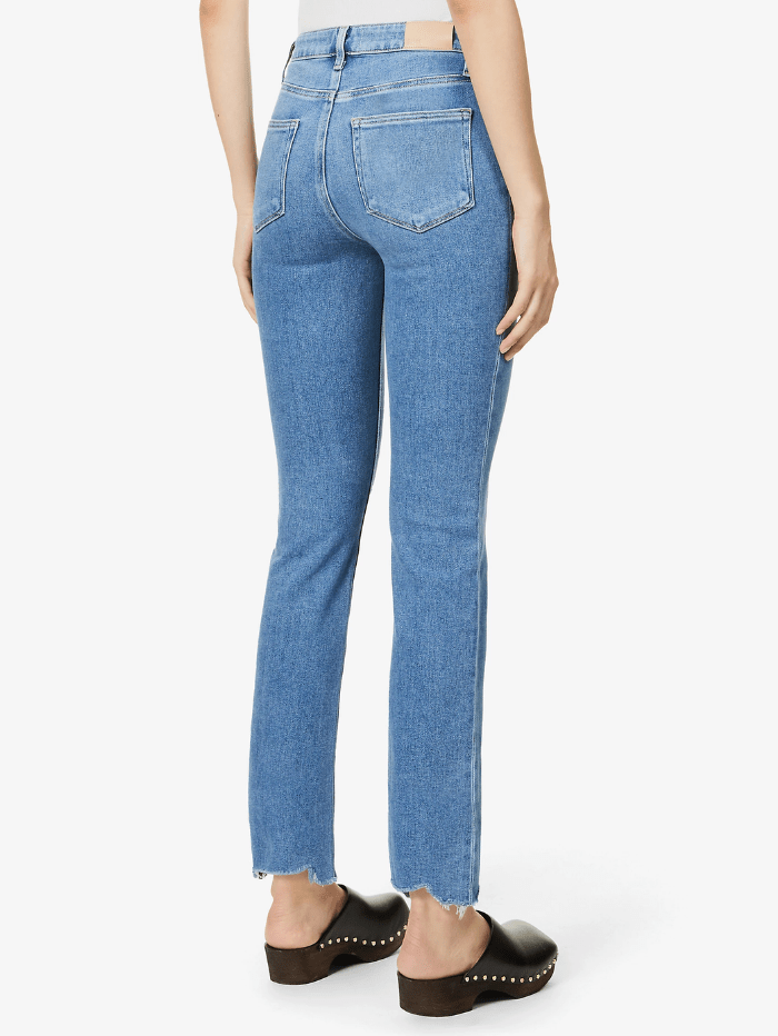 Paige Jeans Paige Cindy High Rise Stretch Denim Raw Hem Jeans 5512E77 6491 izzi-of-baslow