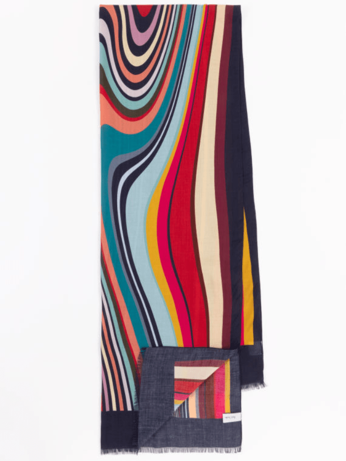 Paul Smith Accessories One Size Paul Smith Como Swirl Scarf W1A-250C-M491-90-0 izzi-of-baslow