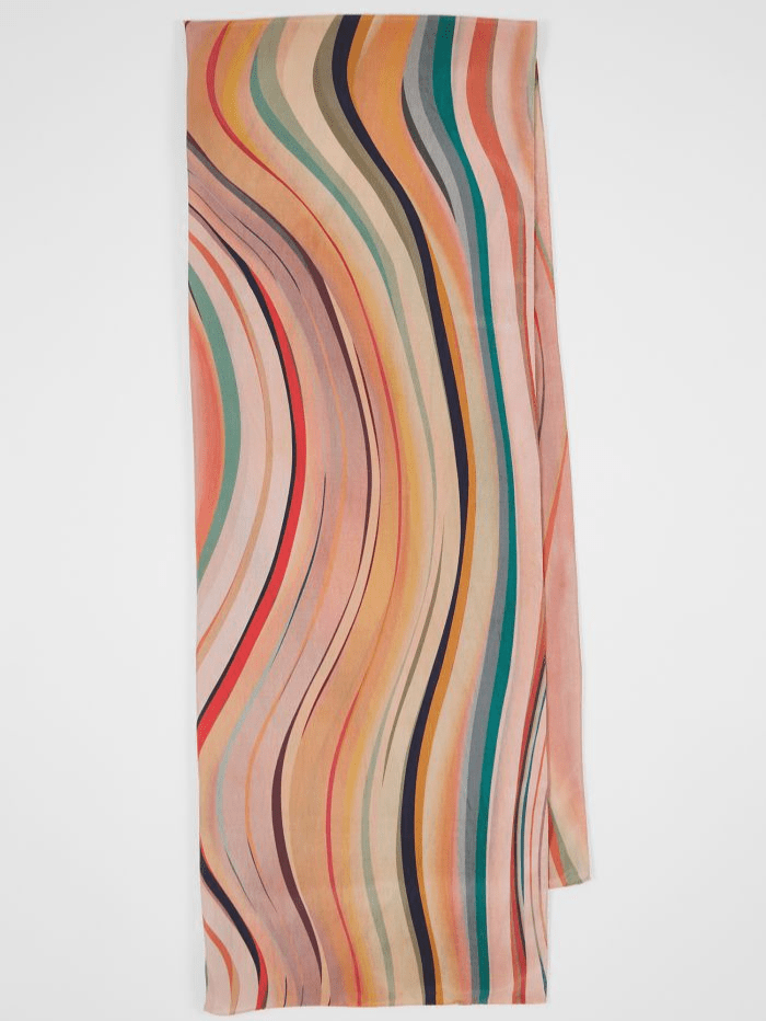 Marc Cain Collections Narrow Silk Scarf PC B4.12 Z08 696