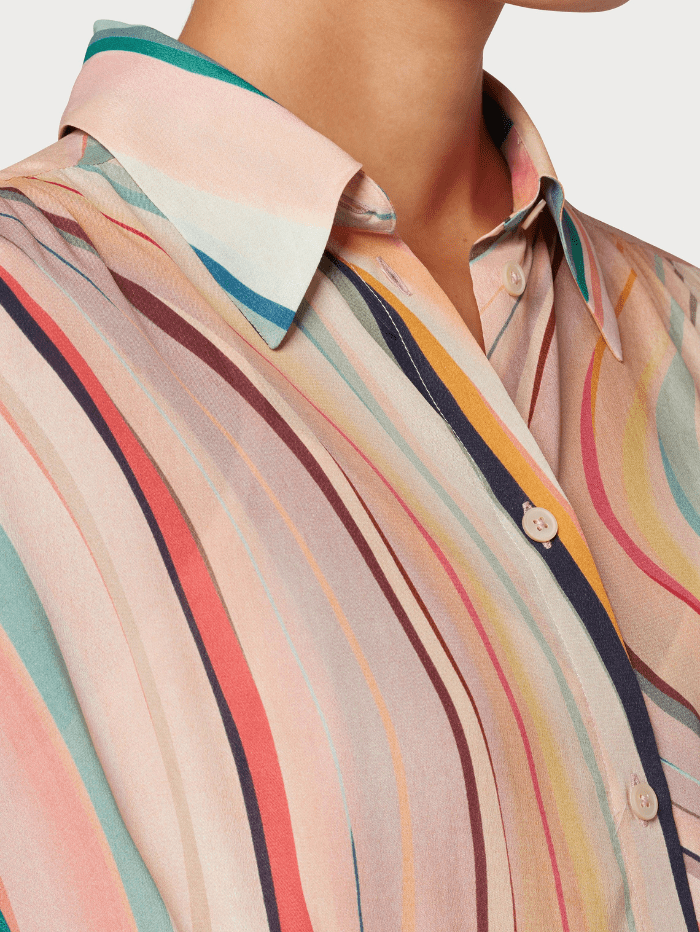 Paul Smith Women's Silk Blend Swirl Print Shirt Dress W2R 606D P31277 Izzi of Baslow Paul Smith Women's Silk Blend Swirl Print Shirt Dress W2R 606D P31277 Izzi of Baslow