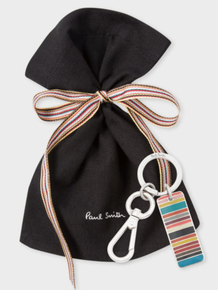 Paul-Smith-Signature-Stripe-Tag-Keyring M1A-KEYR-MSTAG izzi-of-baslow