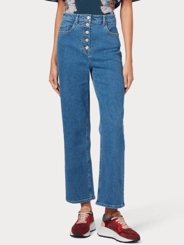 Paul Smith Wide Leg Cropped Jean W2R-299T-L21404 Col MD izzi-of-baslow