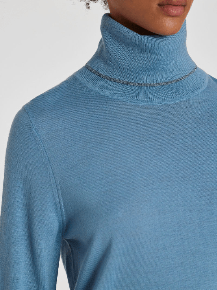 Paul-Smith-Light-Blue-Wool-Blend-Roll-Neck-Sweater W2R-323N-L31054 Col 44 izzi-of-baslow