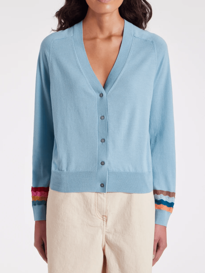 Paul-Smith-Pale-Blue-Wool-Swirl-Sleeve-Cardigan-W2R-701N-M31137-Col-42-izzi-of-baslow