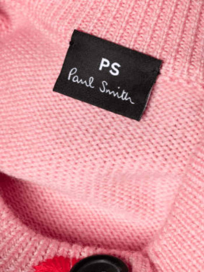 Paul Smith Pink Mixed Buttons Embroidered Cardigan W2R-303N-L31056.21 izzi-of-baslow