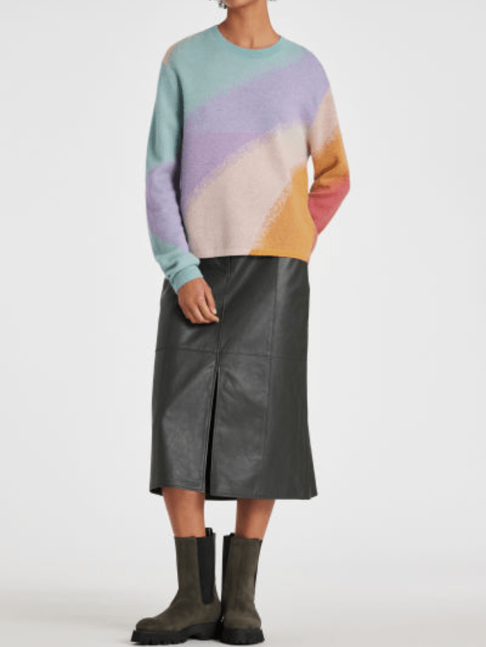Paul Smith Knitwear Paul Smith Spray Swirl Multicoloured Sweater W2R-309N-L31060 90 izzi-of-baslow
