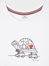 Paul Smith White T Shirt With Tortoise Print W2R-G799-KP3618.01 izzi-of-baslow