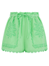 Pranella Beachwear Pranella IZZIE Neon Green Shorts izzi-of-baslow