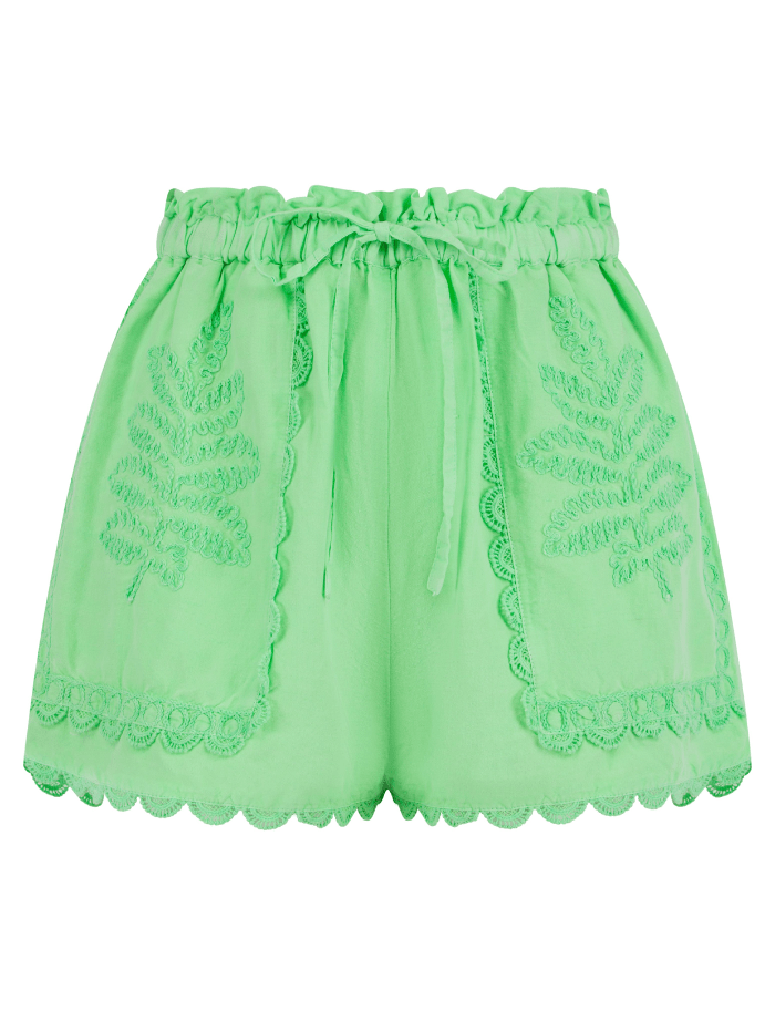 Pranella Beachwear Pranella IZZIE Neon Green Shorts izzi-of-baslow