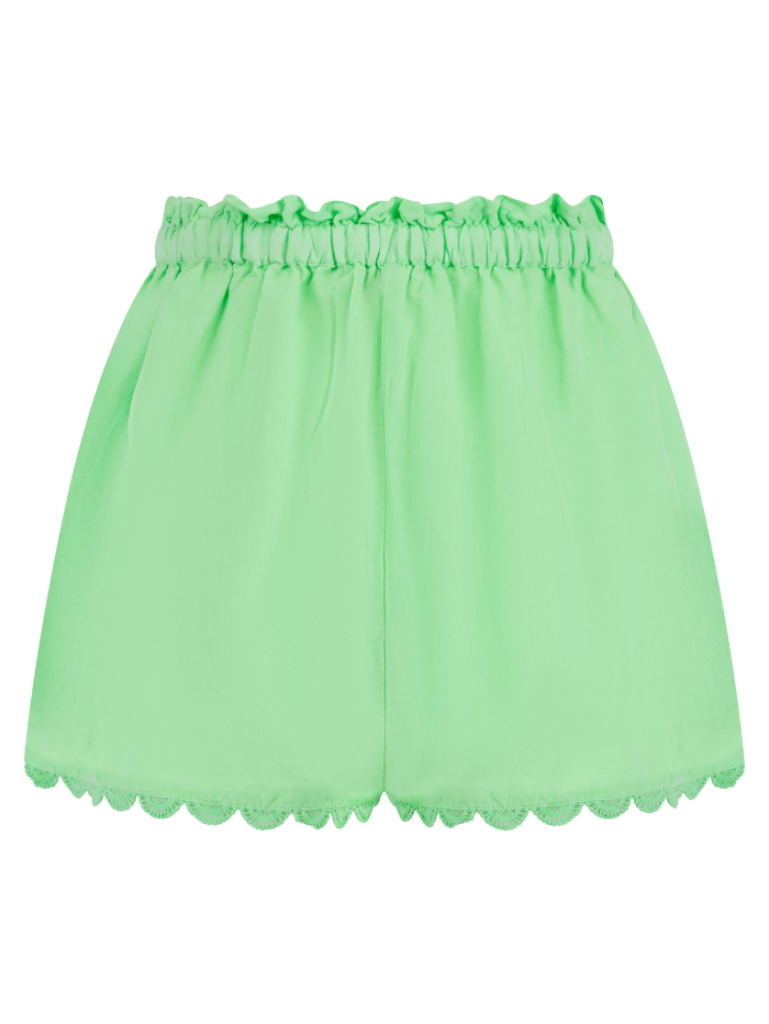 Pranella Beachwear Pranella IZZIE Neon Green Shorts izzi-of-baslow