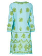 Pranella Aggie Dress Aqua Lime Colour izzi-of-baslow