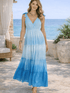 Pranella Dresses Pranella Jinka Maxi Dress Blue Ombre izzi-of-baslow