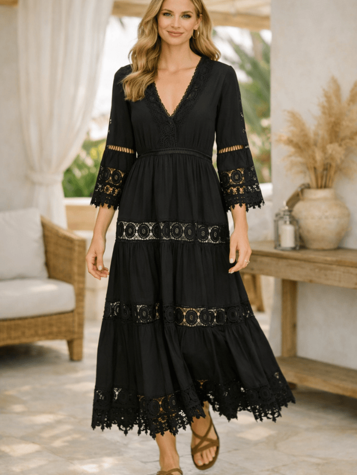 Pranella Dresses Pranella SS Rebel Maxi Dress Black (Reble) izzi-of-baslow