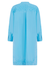 Pranella-ULA-Neon-Blue-Embroidered-Shirt-Dress-izzi-of-baslow